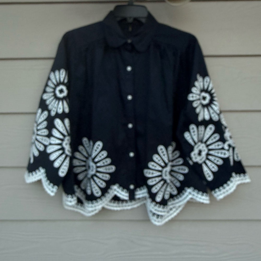 Maje
Crochet Detail Cropped Shirt - Picture 7 of 15